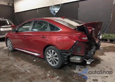 2016 Hyundai Sonata Sport z USA, uszkodzony, nr VIN 5NPE34AF5GH343911